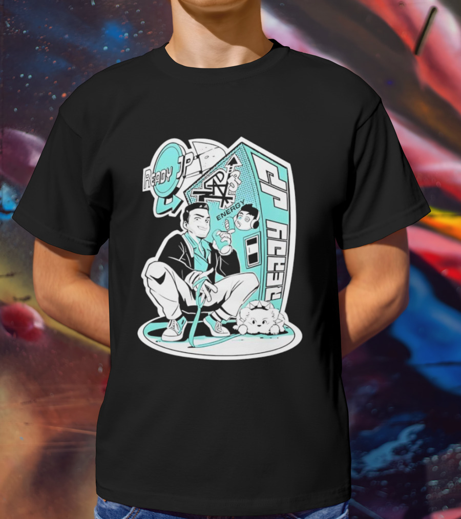 Ready JP Energy Machine Retro Style Oponok T-Shirt