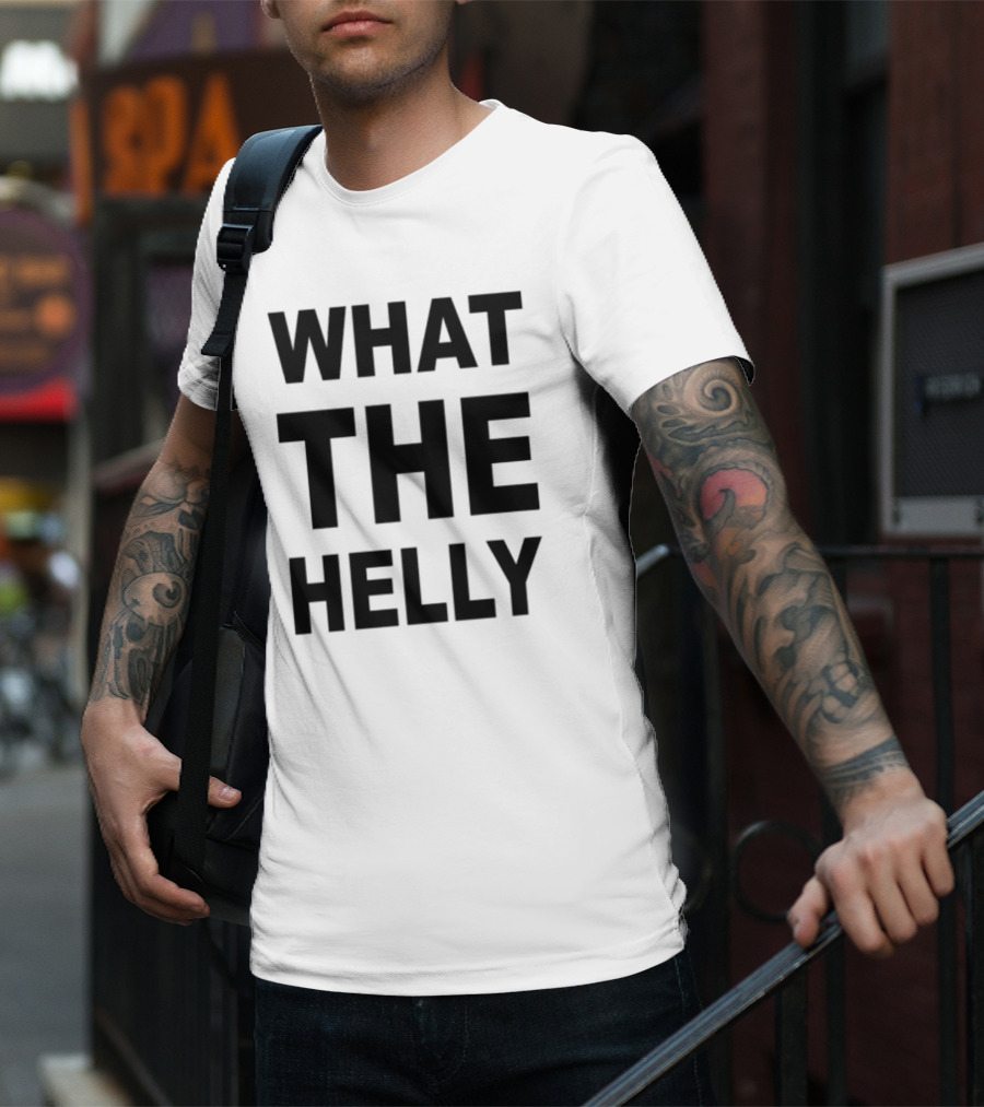 1 800 Wthelly Hotline Humor Statement Phone Graphic T-Shirt