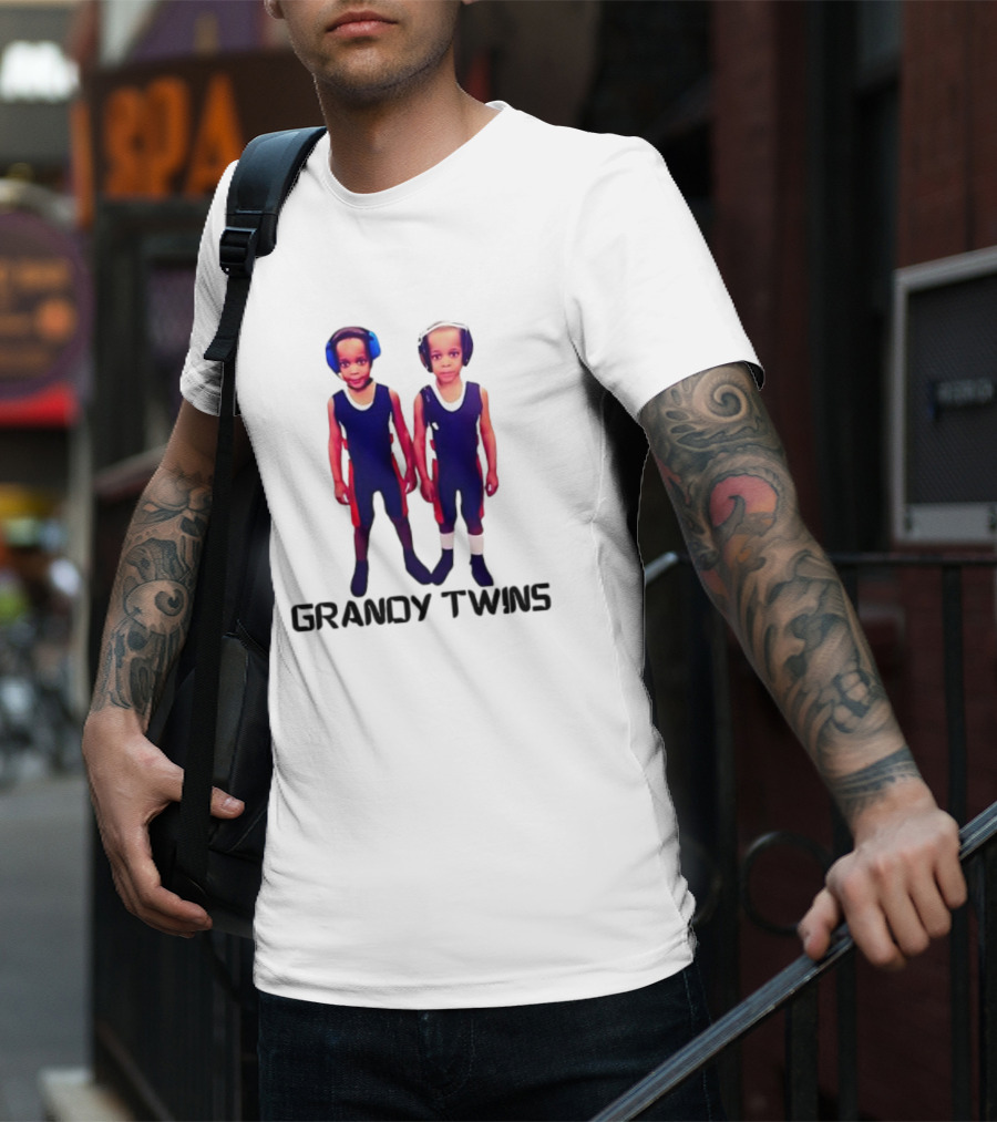 Baby Grandy Twins Wrestlers With Protective Headgear T-Shirt