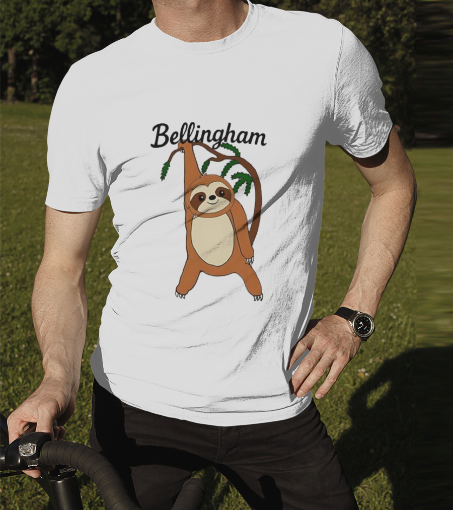 Bellingham Sloth Hanging From Tree Branch T-Shirt