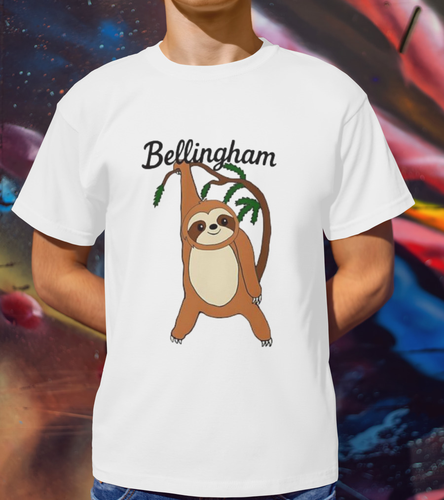 Bellingham Sloth Hanging From Tree Branch T-Shirt