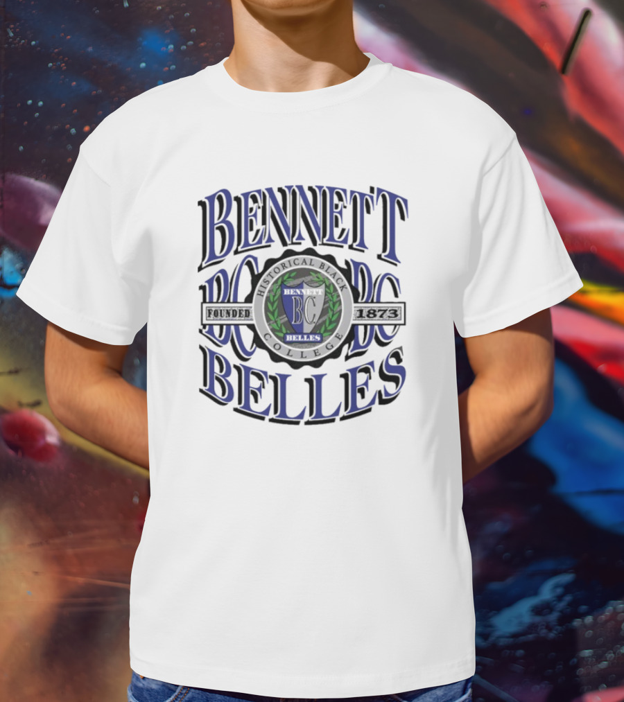 Bennett Belles Historical Black College BC Crest 90s T-Shirt
