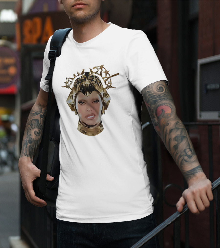 Beyoncé Cowboy Carter Bigface Metallic Headpiece T-Shirt
