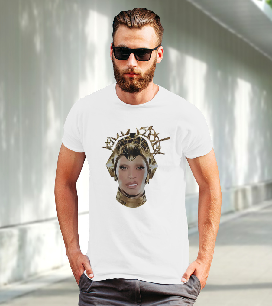Beyoncé Cowboy Carter Bigface Metallic Headpiece T-Shirt
