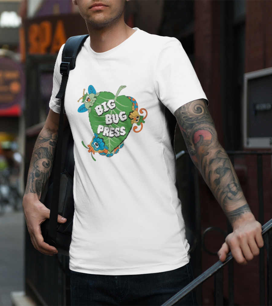 Big Bug Press Leafy Lunchtime Cute Cartoon Characters T-Shirt