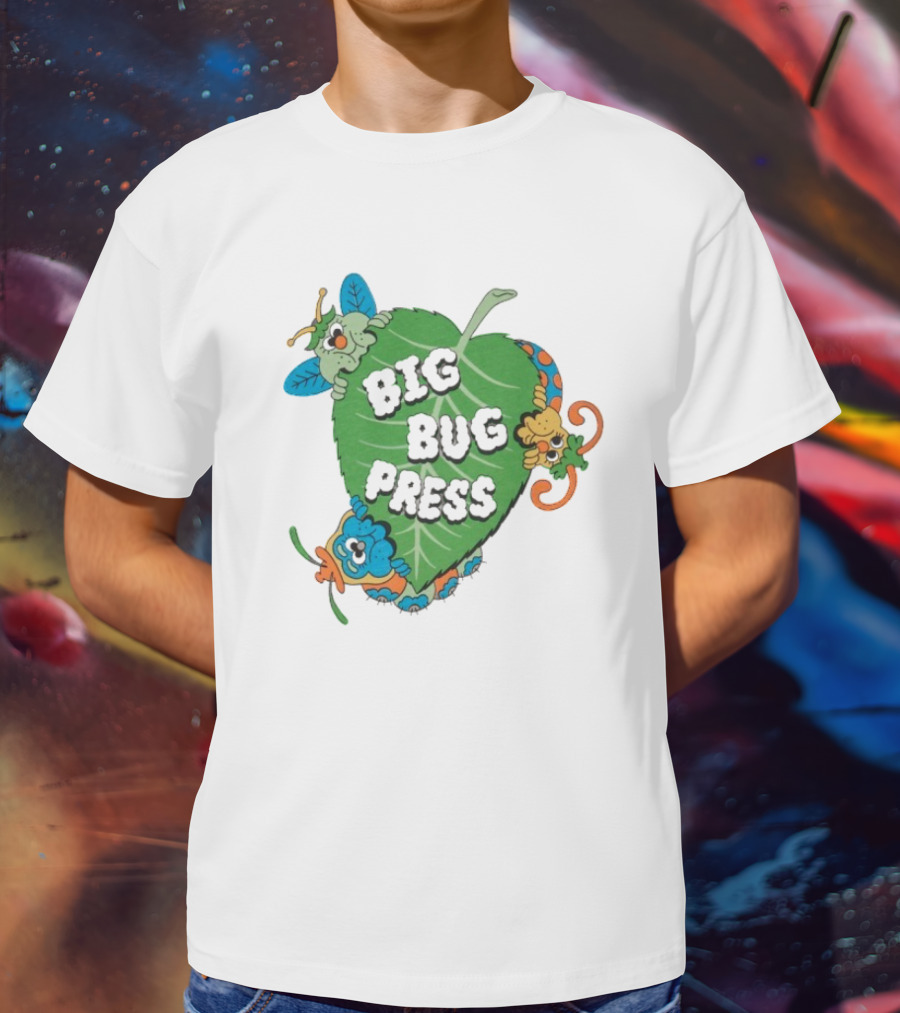 Big Bug Press Leafy Lunchtime Cute Cartoon Characters T-Shirt
