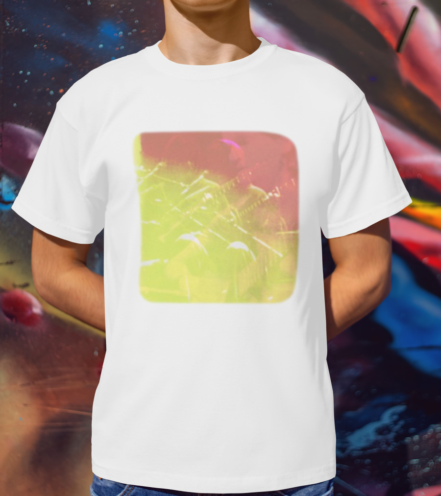 Big Thief Live At Revolution Hal Multicolored Guitar Overlay T-Shirt
