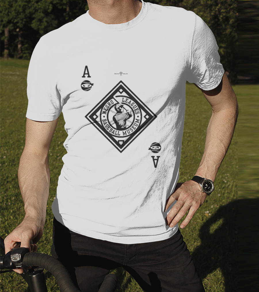 Negro Leagues Baseball Museum Black Aces Playing Card Style T-Shirt