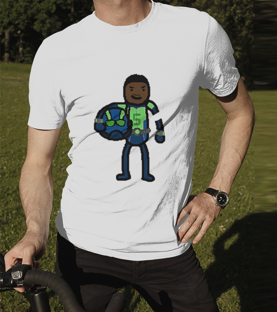 "Anthony Edwards No.5 Cartoon Ant-Man Style Minnesota Timberwolves" T-Shirt