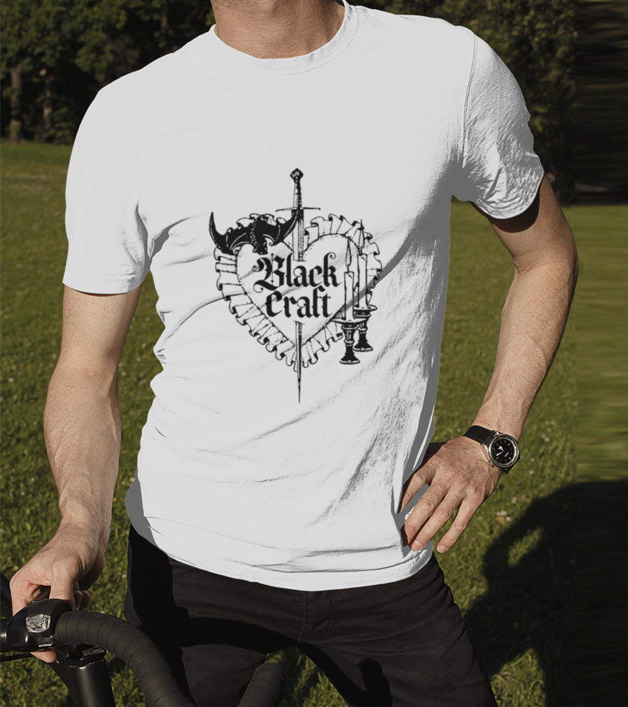 Blackcraft Cult Dagger Heart With Candles And Roses T-Shirt
