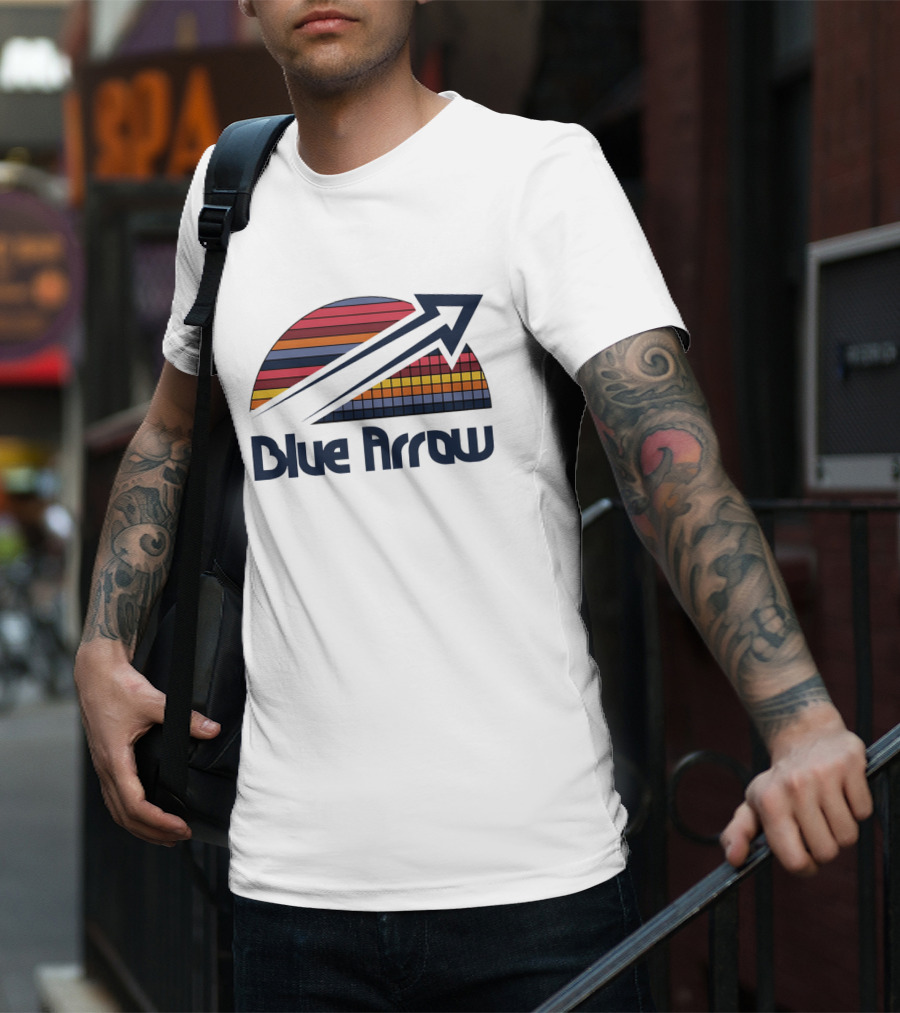 Blue Arrow Denver Nuggets Skyline 2025 T-Shirt
