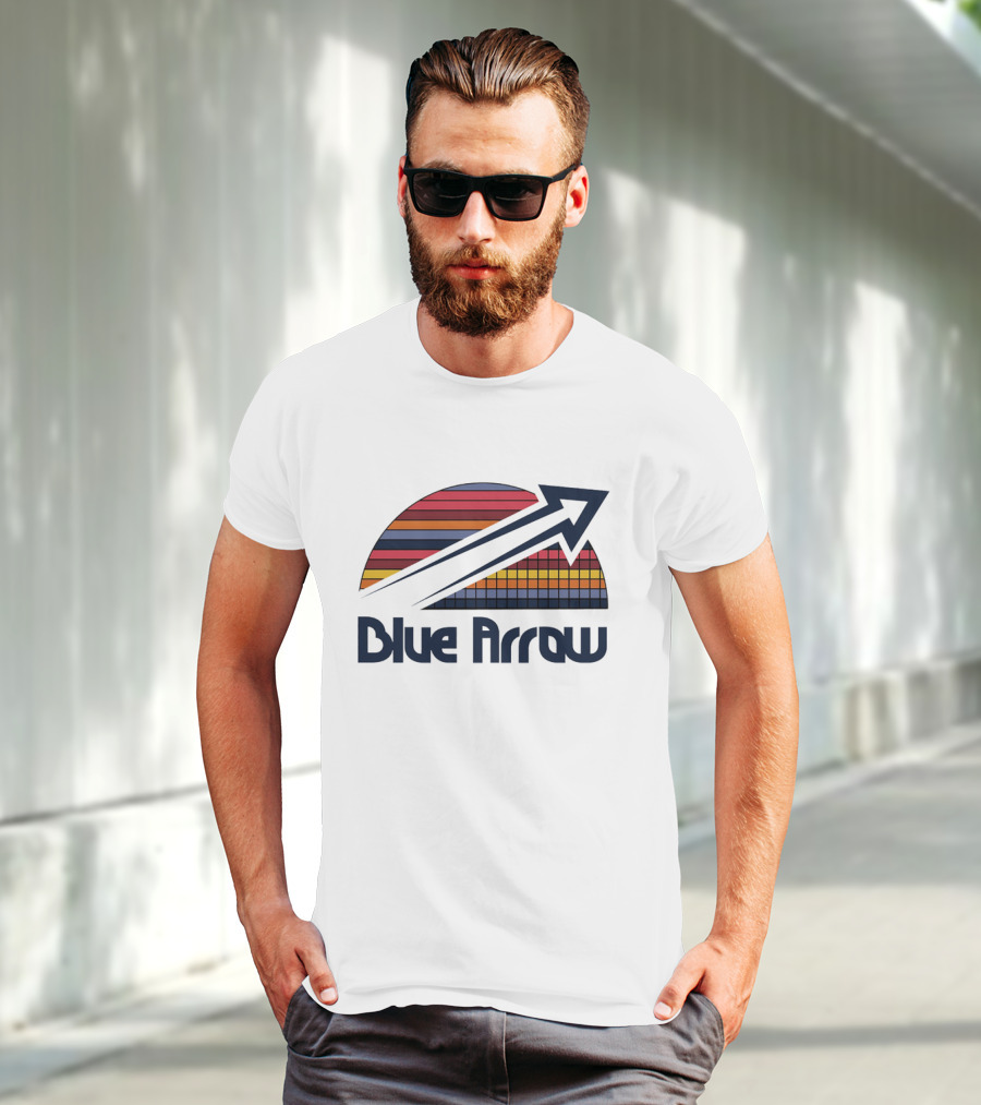 Blue Arrow Denver Nuggets Skyline 2025 T-Shirt