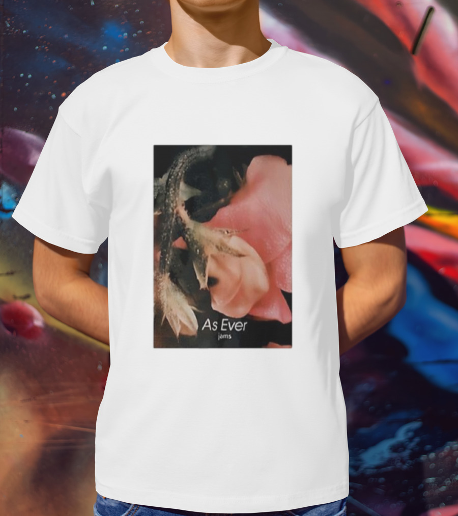As Ever Jams 02 Pink Floral Close-Up T-Shirt