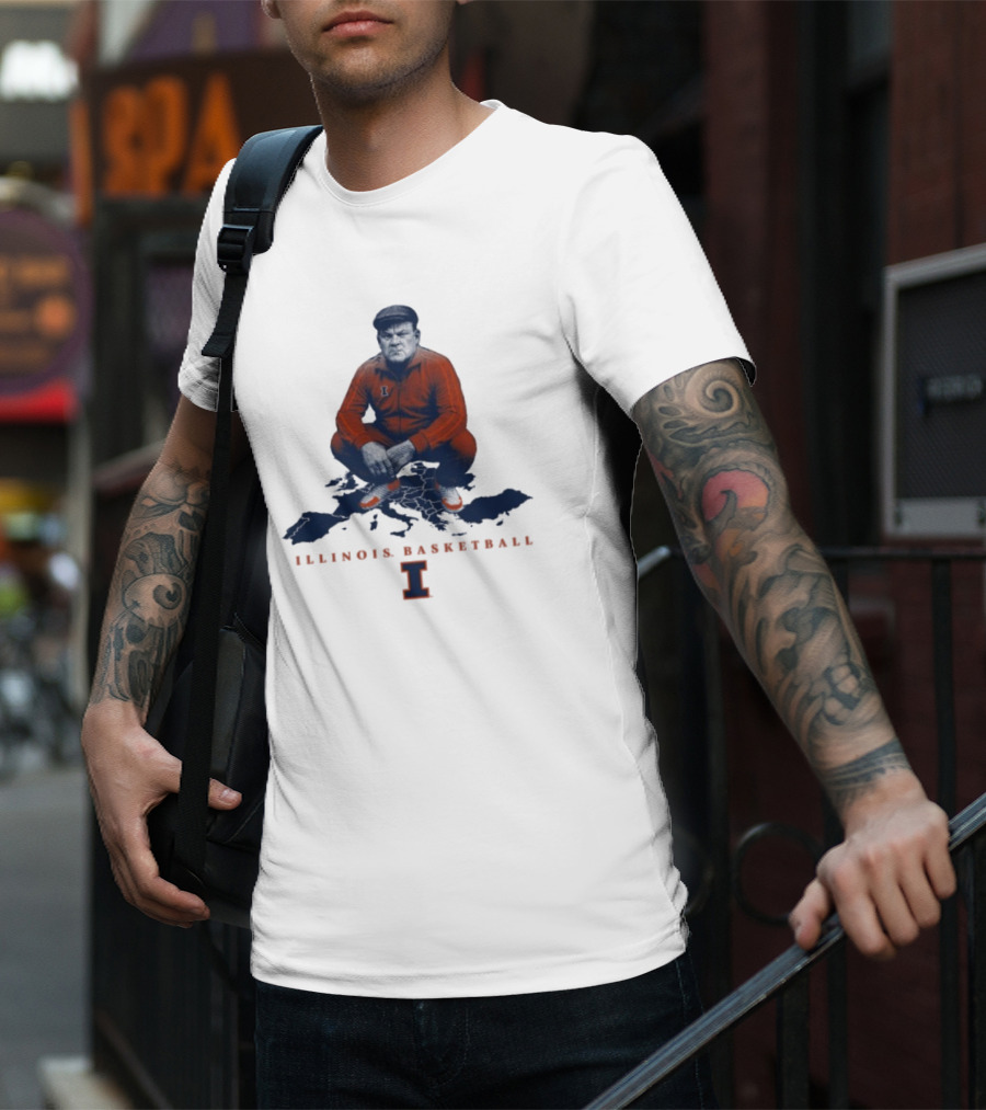 Bret Bielema Illinois Basketball Fighting Illini Coach Bradimir T-Shirt