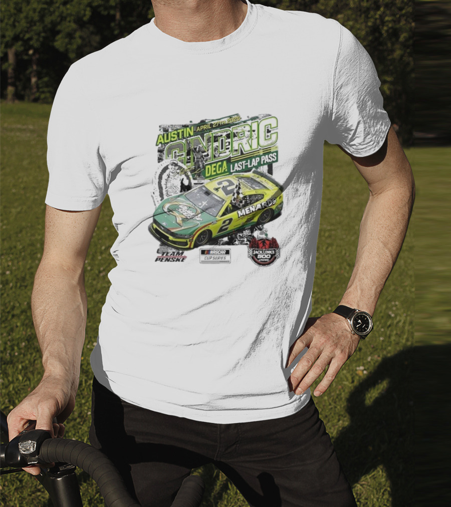 Austin Cindric April 27th Dega Last-Lap Pass Menards 2 Jack Link's 500 Nascar Cup Series T-Shirt