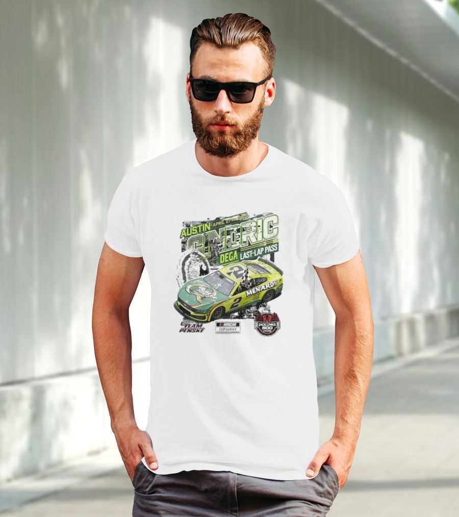 Austin Cindric April 27th Dega Last-Lap Pass Menards 2 Jack Link's 500 Nascar Cup Series T-Shirt