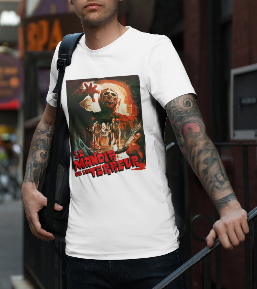 Le Manoir De La Terreur Horror Art T-Shirt