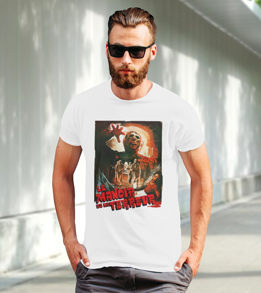 Le Manoir De La Terreur Horror Art T-Shirt