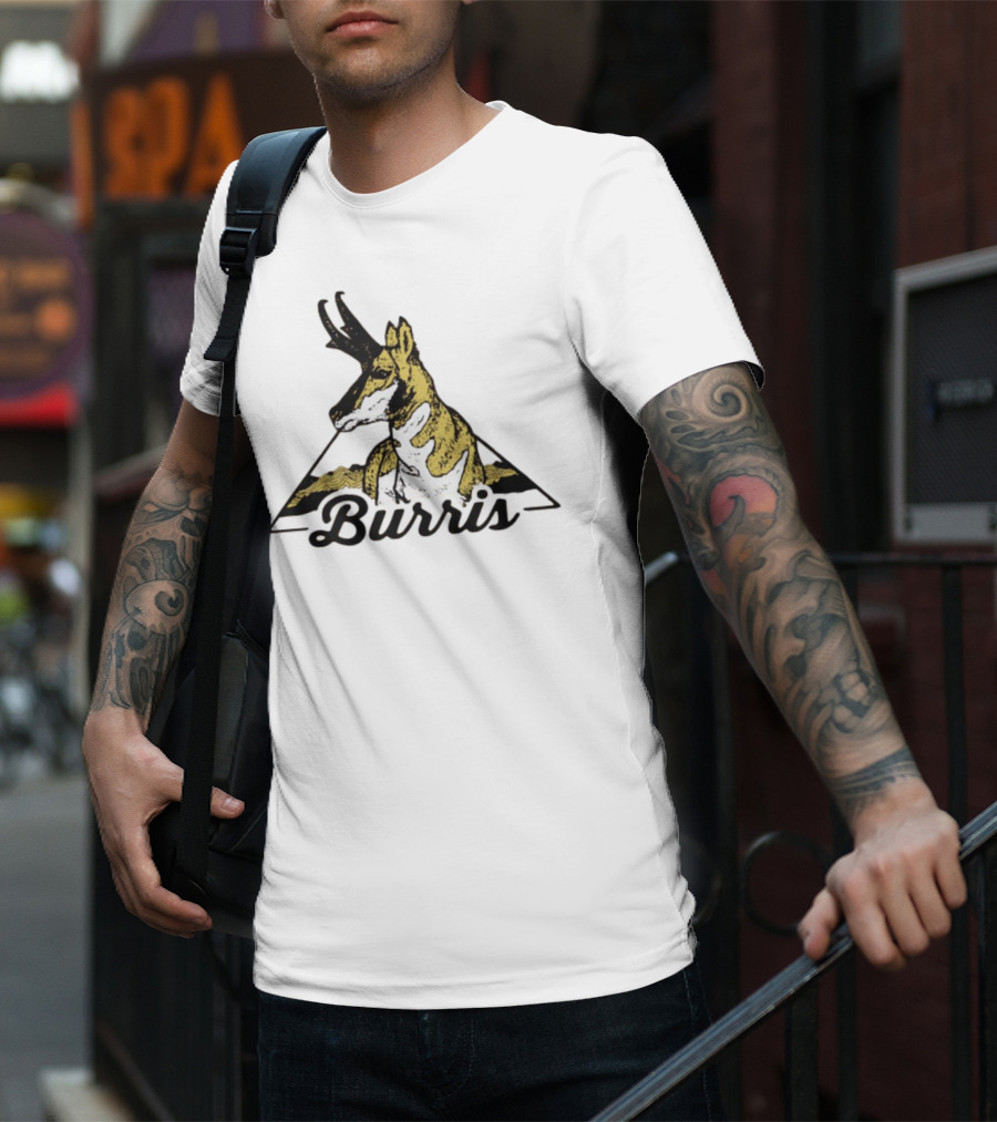 Burris 24 Antelope Triangle Retro Graphic T-Shirt