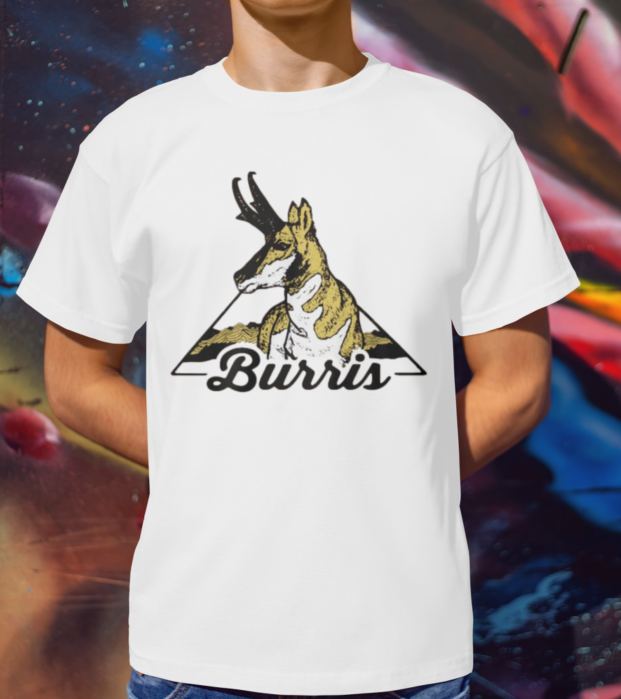 Burris 24 Antelope Triangle Retro Graphic T-Shirt