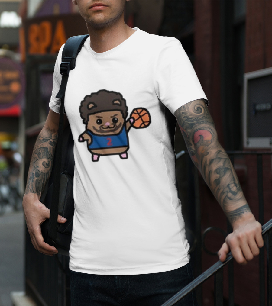 Cade Cunninghamster Basketball Cartoon Character Sportswear T-Shirt