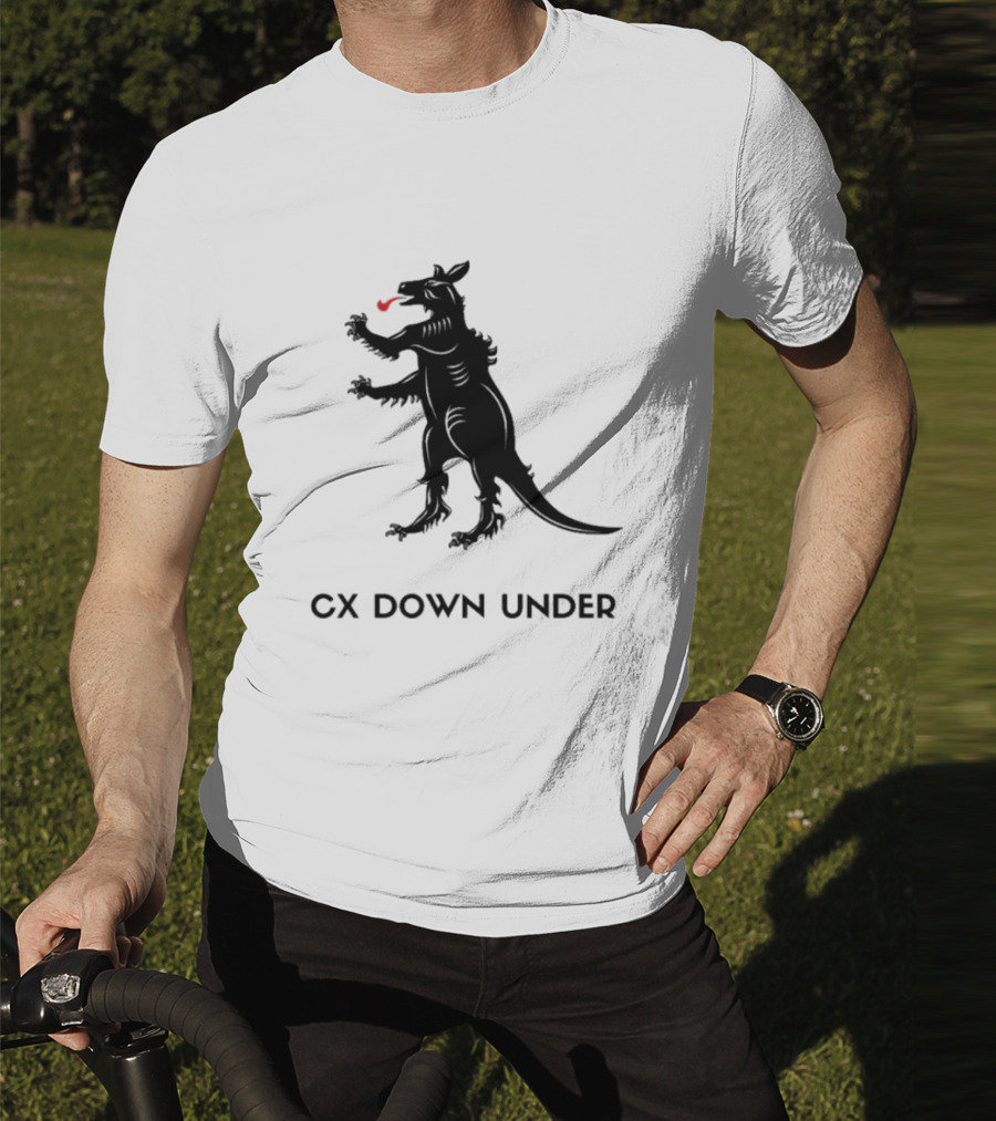 CX Down Under Bicycle Rider Kangaroo Of Flanders T-Shirt