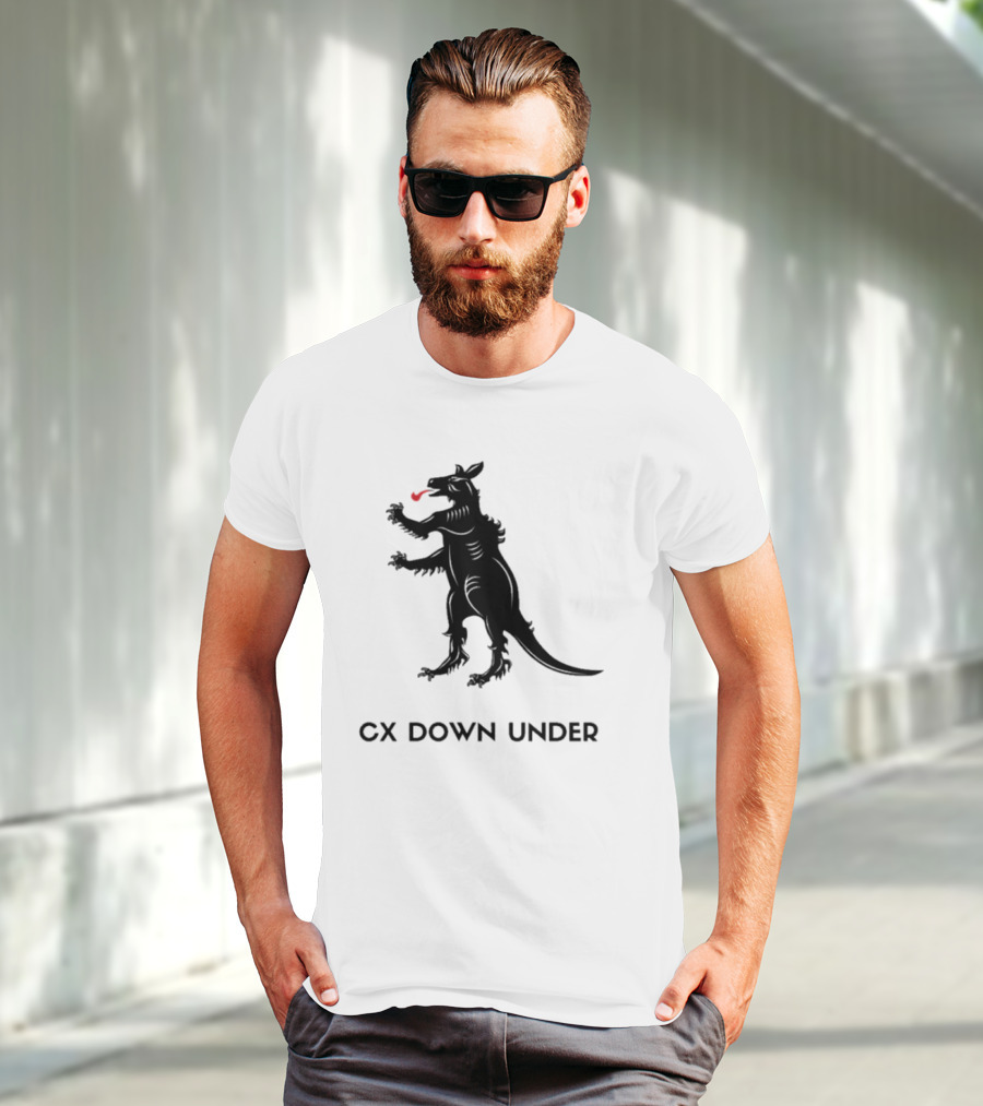 CX Down Under Bicycle Rider Kangaroo Of Flanders T-Shirt
