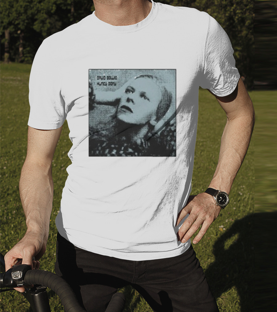 David Bowie Hunky Dory Album Cover Iconic 1971 Retro Style T-Shirt
