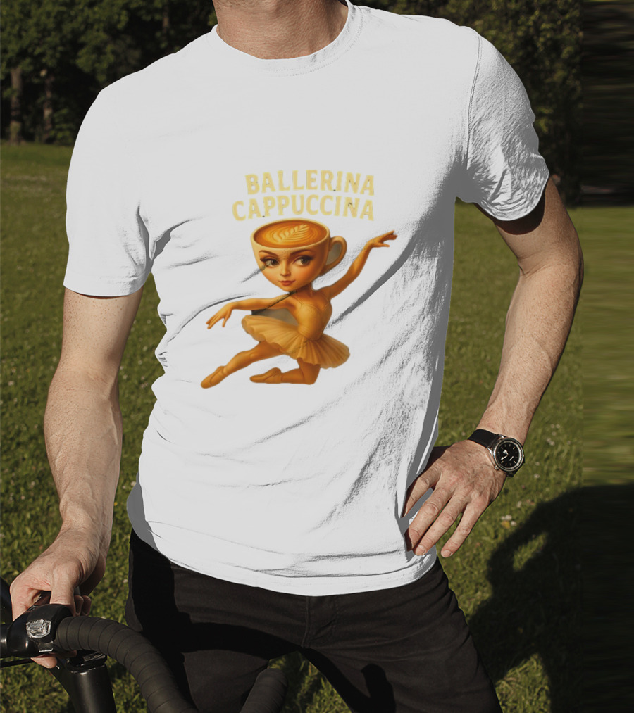 Ballerina Cappuccina Dance Meme Cappuccino Head Ballerina T-Shirt