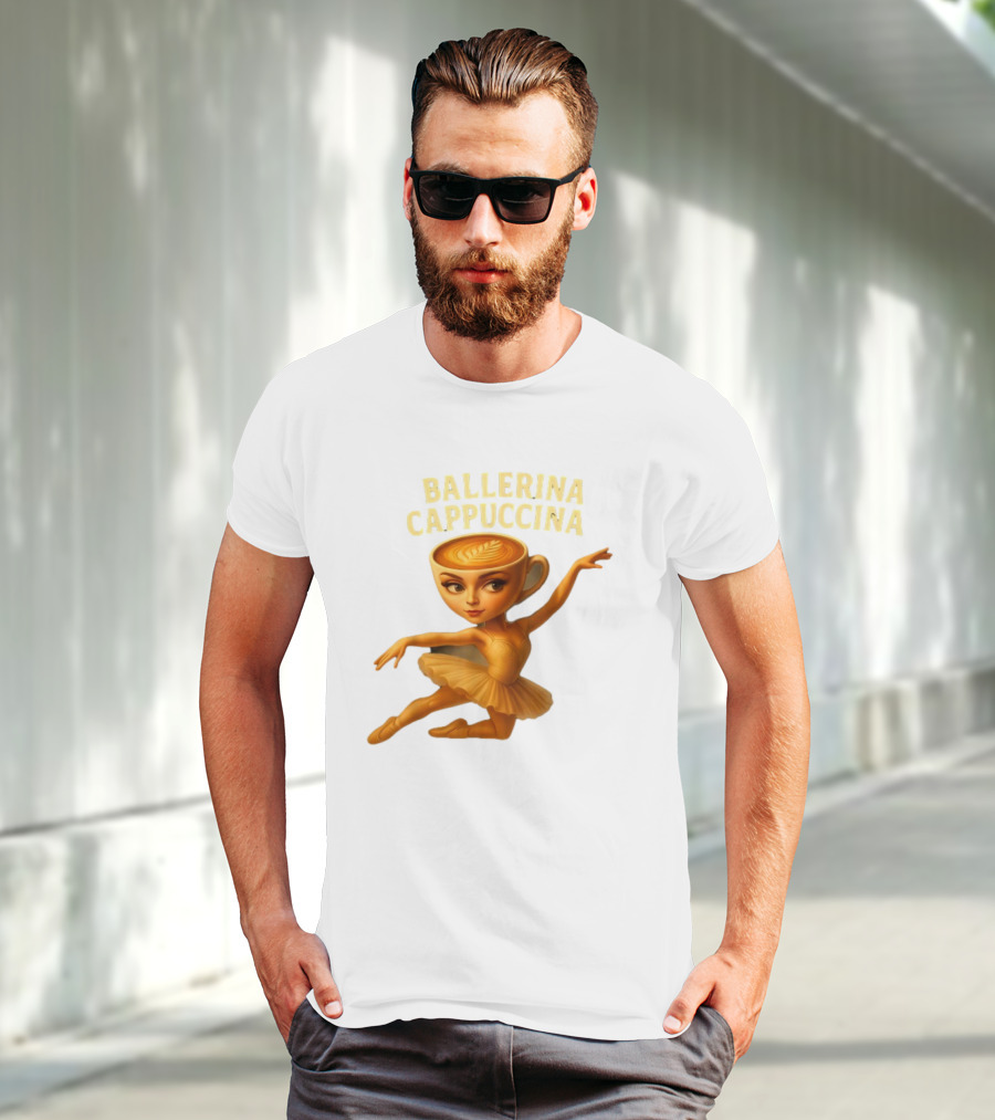 Ballerina Cappuccina Dance Meme Cappuccino Head Ballerina T-Shirt
