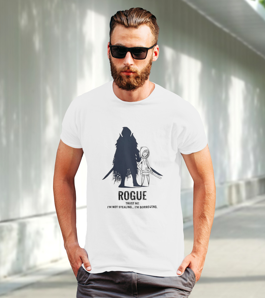 Dungeons And Dragons Rogue Trust Me I’m Not Stealing I’m Borrowing Silhouette T-Shirt
