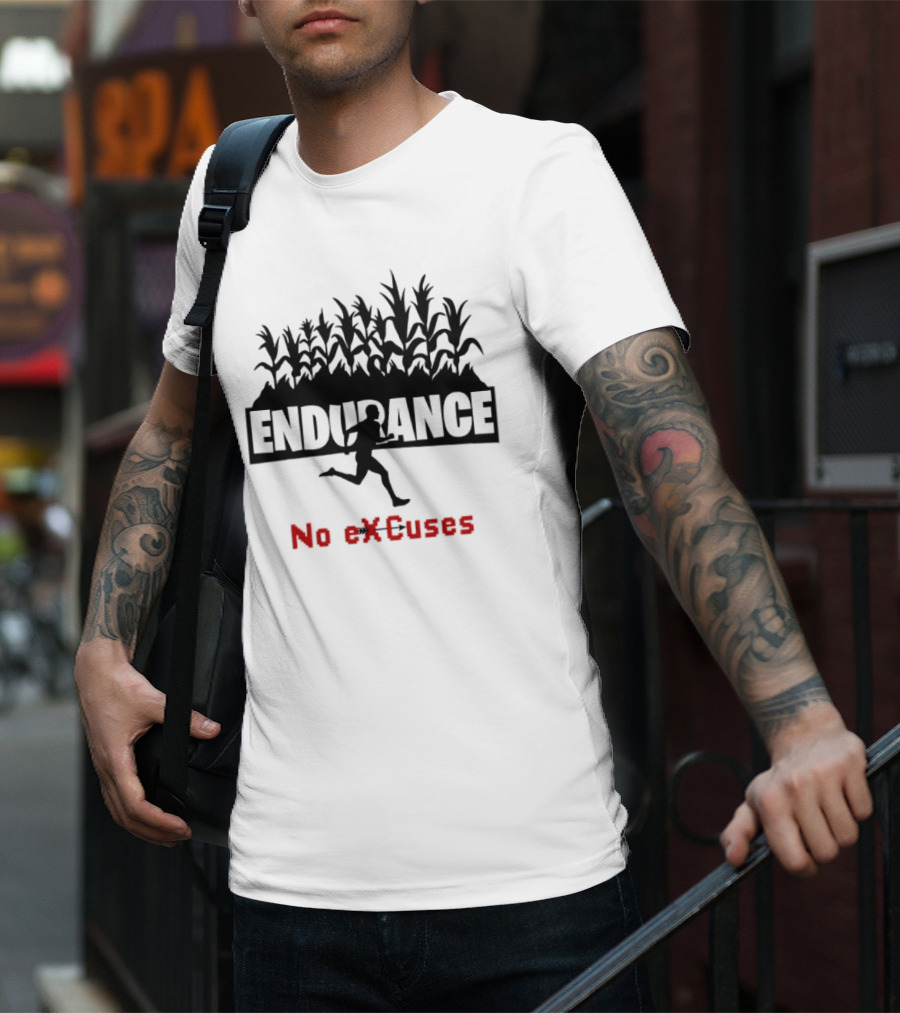 Endurance Cross Country Runner No Excuses Athlete Determination T-Shirt