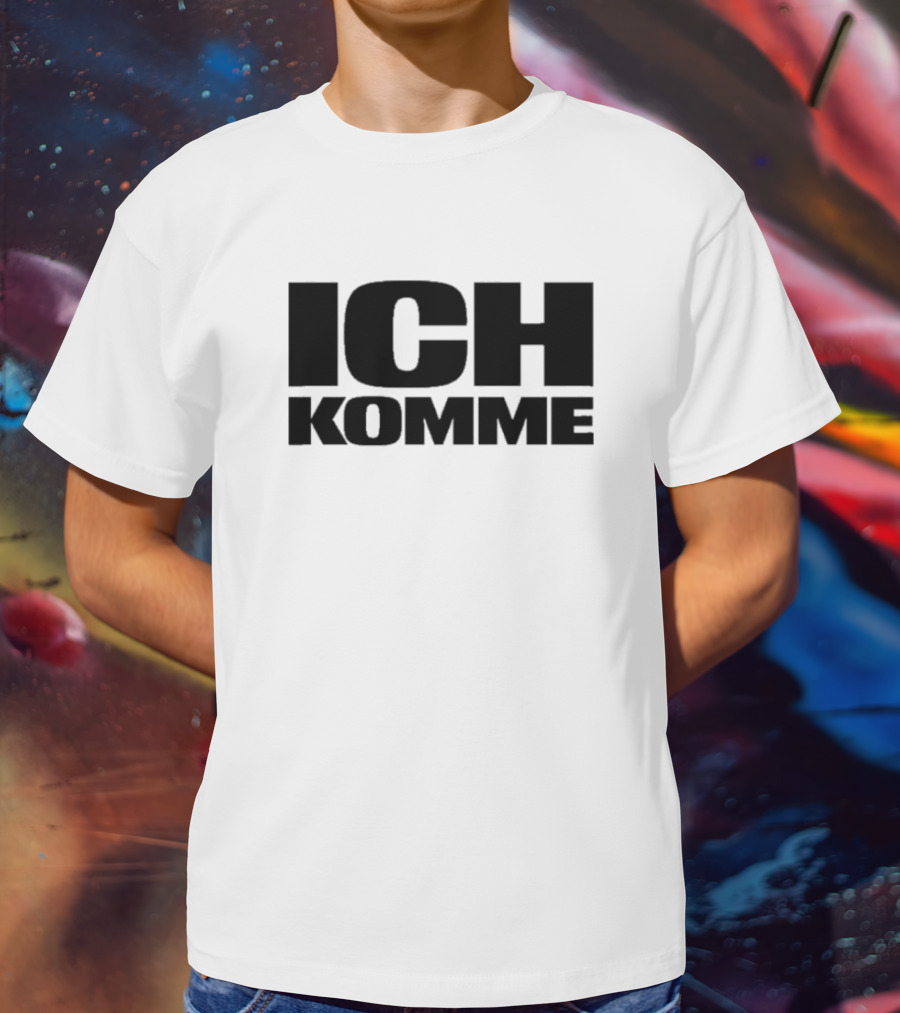 Erika Vikman Ich Komme Retro 70s Disco Aesthetic Black Text T-Shirt