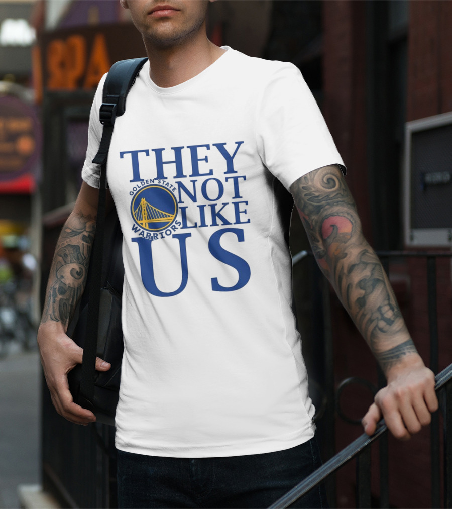 Golden State Warriors They Not Like Us Bay Bridge Icon T-Shirt