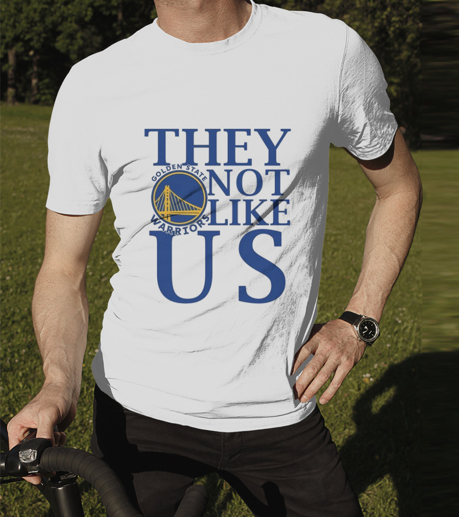 Golden State Warriors They Not Like Us Bay Bridge Icon T-Shirt