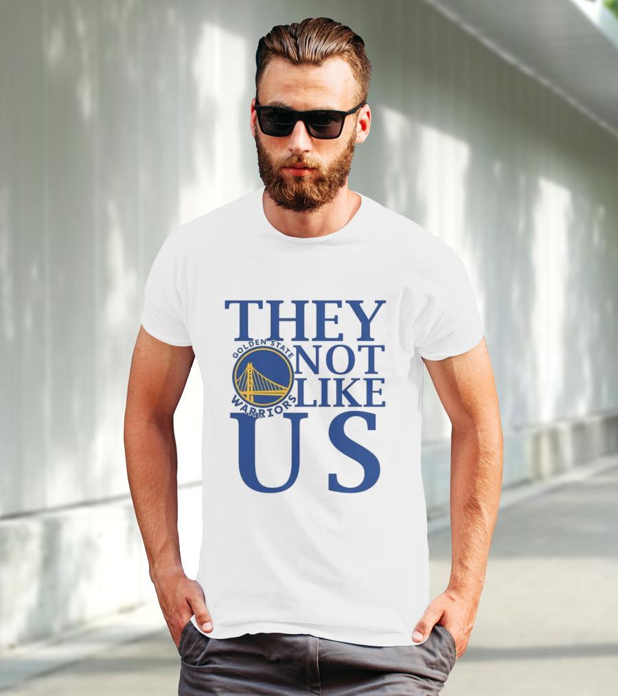 Golden State Warriors They Not Like Us Bay Bridge Icon T-Shirt