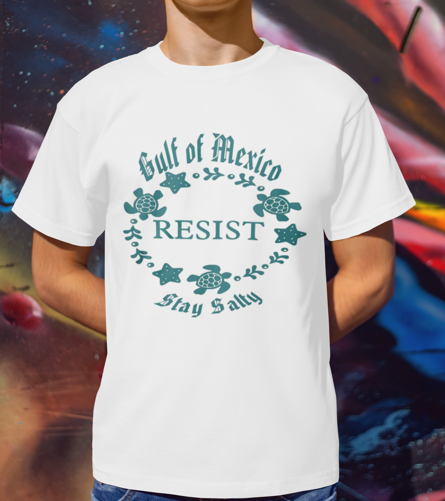 Gulf Of Mexico Resist Stay Salty Turtle T-Shirt