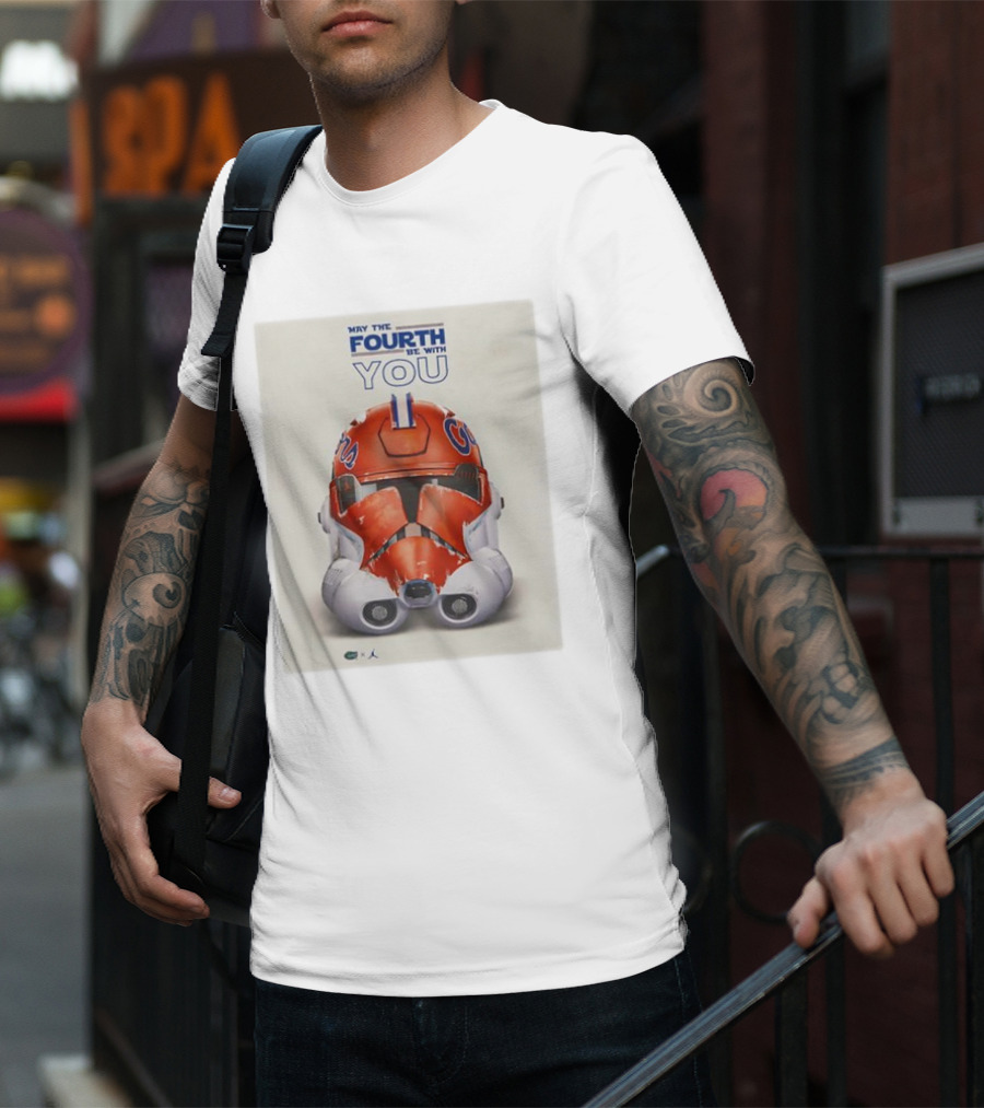 May The Fourth Be With You Florida Gators Helmet T-Shirt
