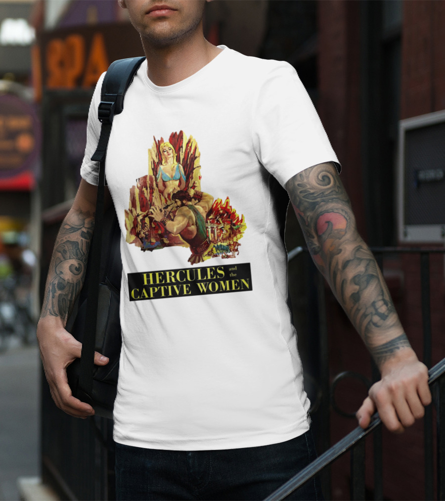 Hercules And The Captive Women Classic Movie Vintage Art T-Shirt