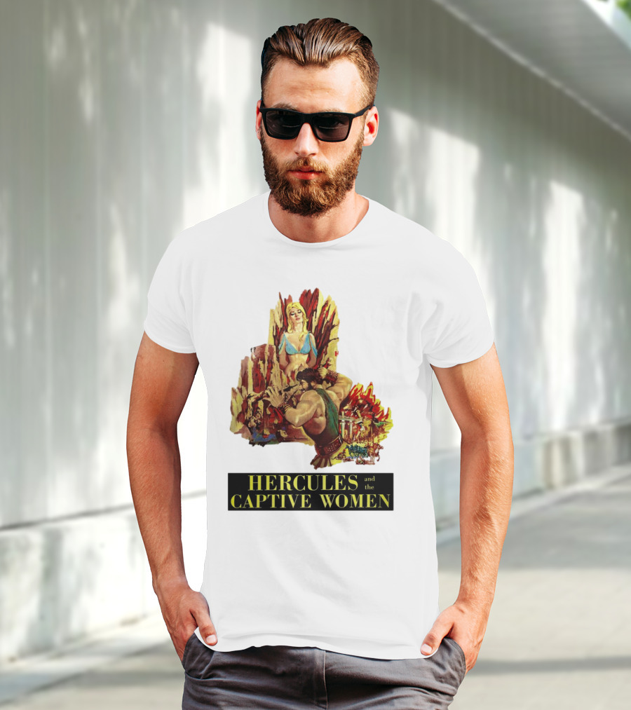 Hercules And The Captive Women Classic Movie Vintage Art T-Shirt