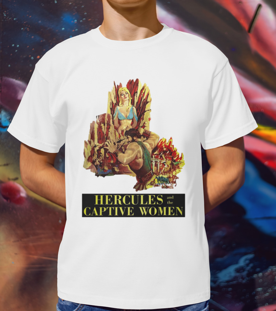 Hercules And The Captive Women Classic Movie Vintage Art T-Shirt