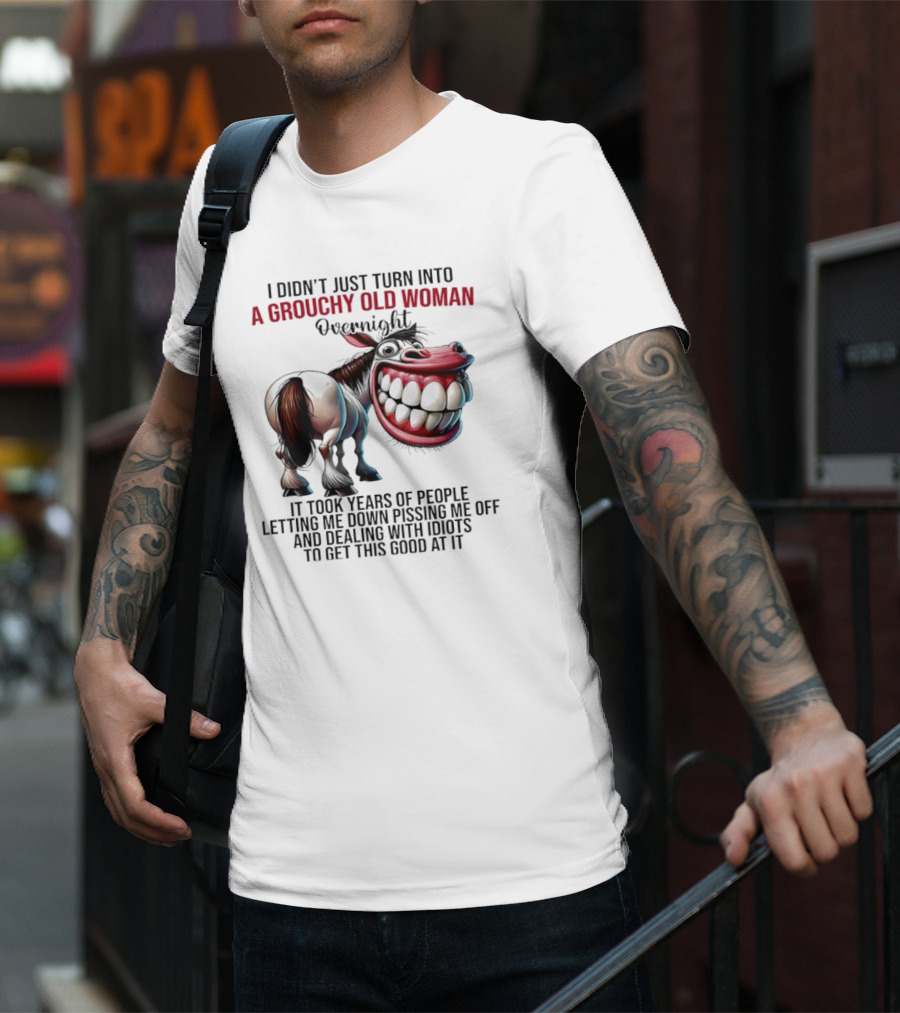 A Grouchy Old Woman Horse I Didn’t Just Turn Into Overnight T-Shirt