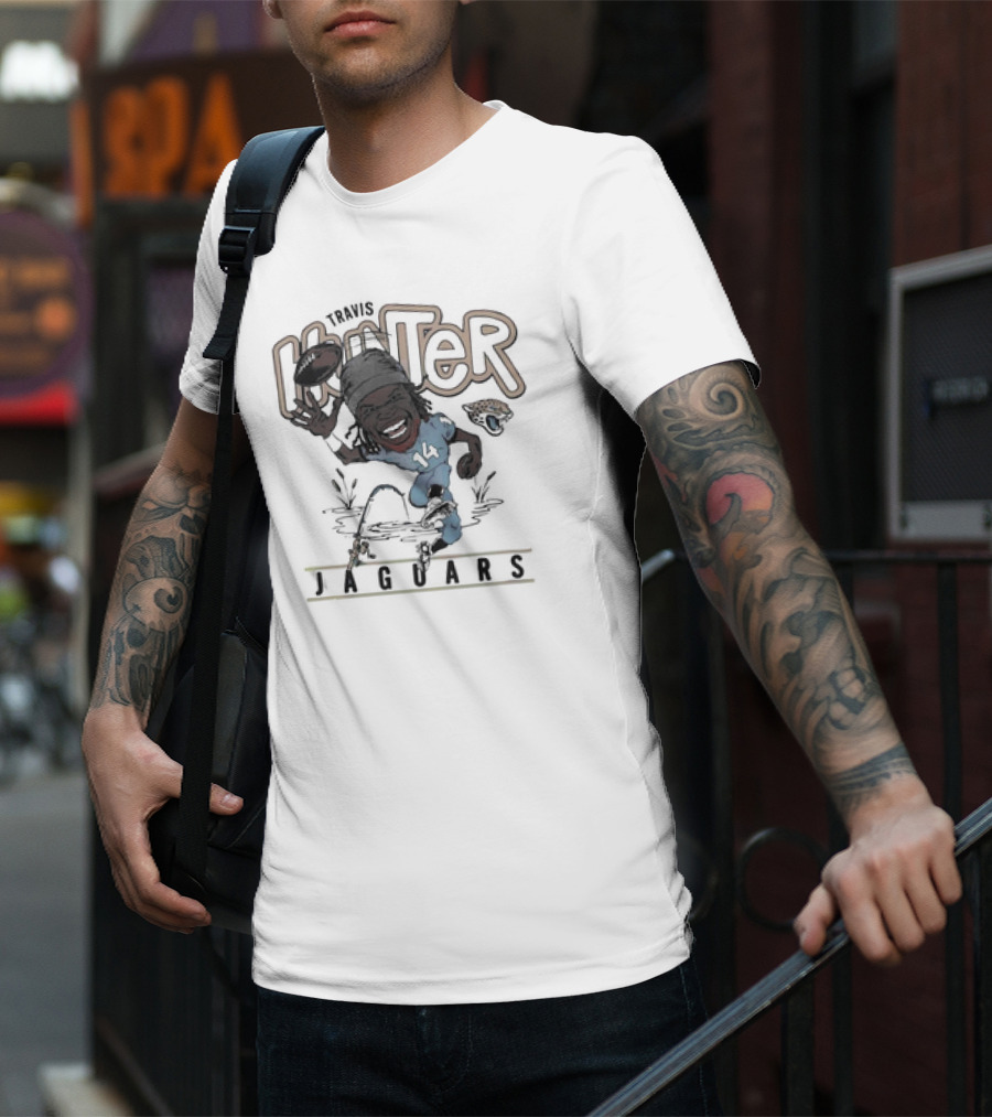 Big Hunter Jaguars Running Football 14 T-Shirt