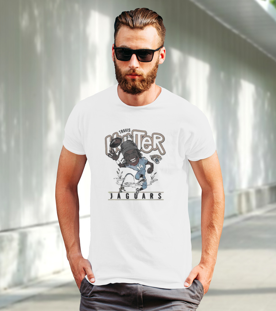 Big Hunter Jaguars Running Football 14 T-Shirt