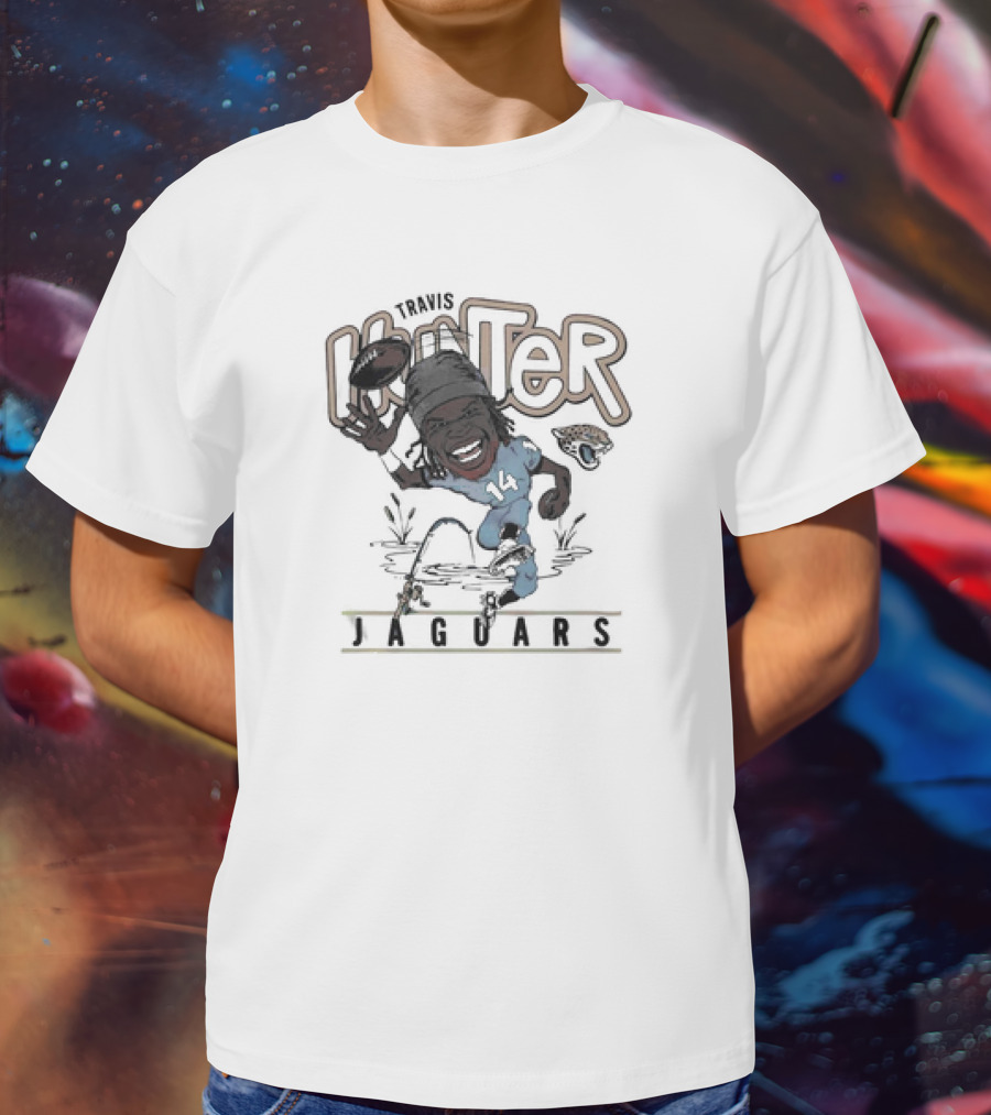 Big Hunter Jaguars Running Football 14 T-Shirt