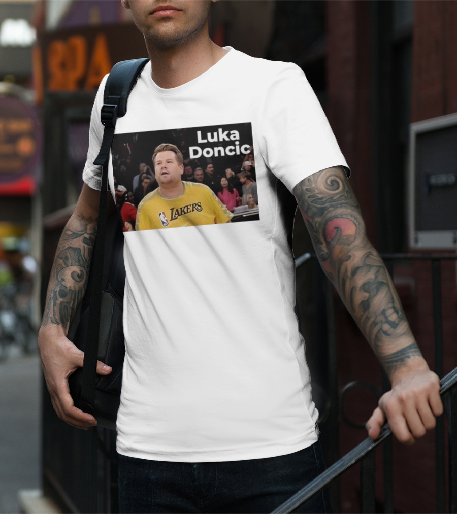 Luka Doncic James Corden Lakers NBA Fan T-Shirt