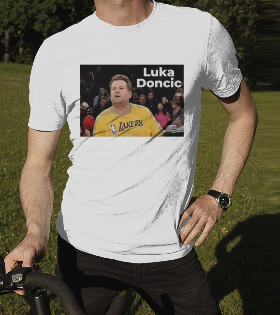 Luka Doncic James Corden Lakers NBA Fan T-Shirt