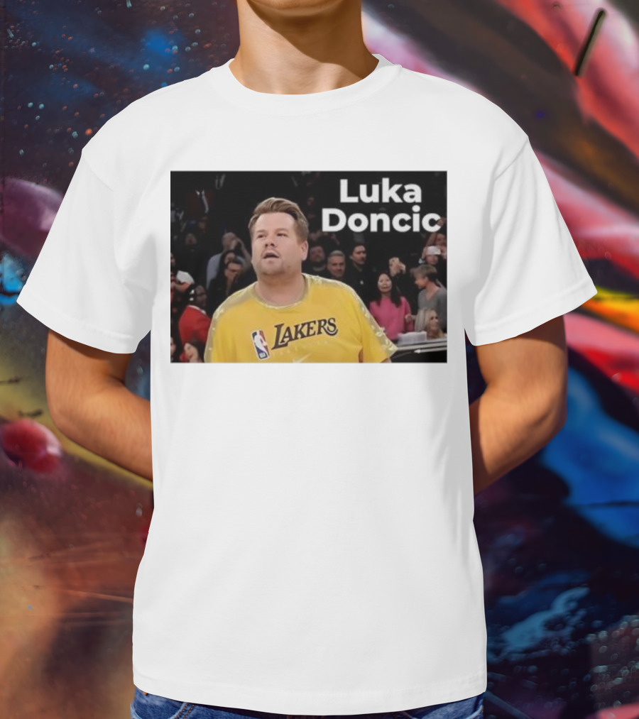 Luka Doncic James Corden Lakers NBA Fan T-Shirt