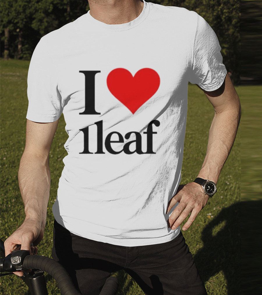 I Heart 1Leaf Bold Red Love Statement T-Shirt