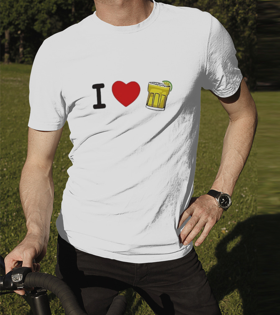 I Love Margarita Lime Cocktail T-Shirt